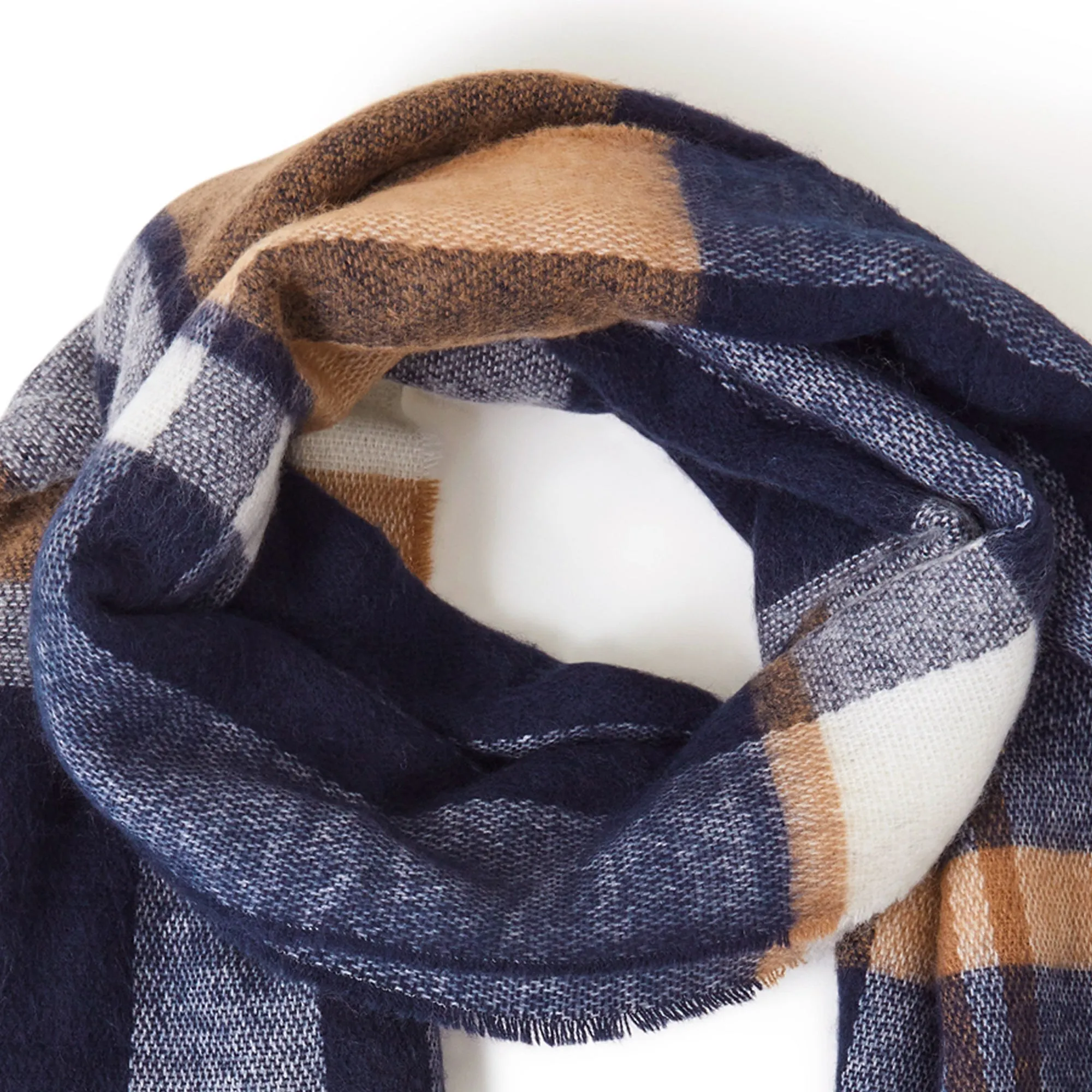 Accessorize London Multi Check Blanket Scarf