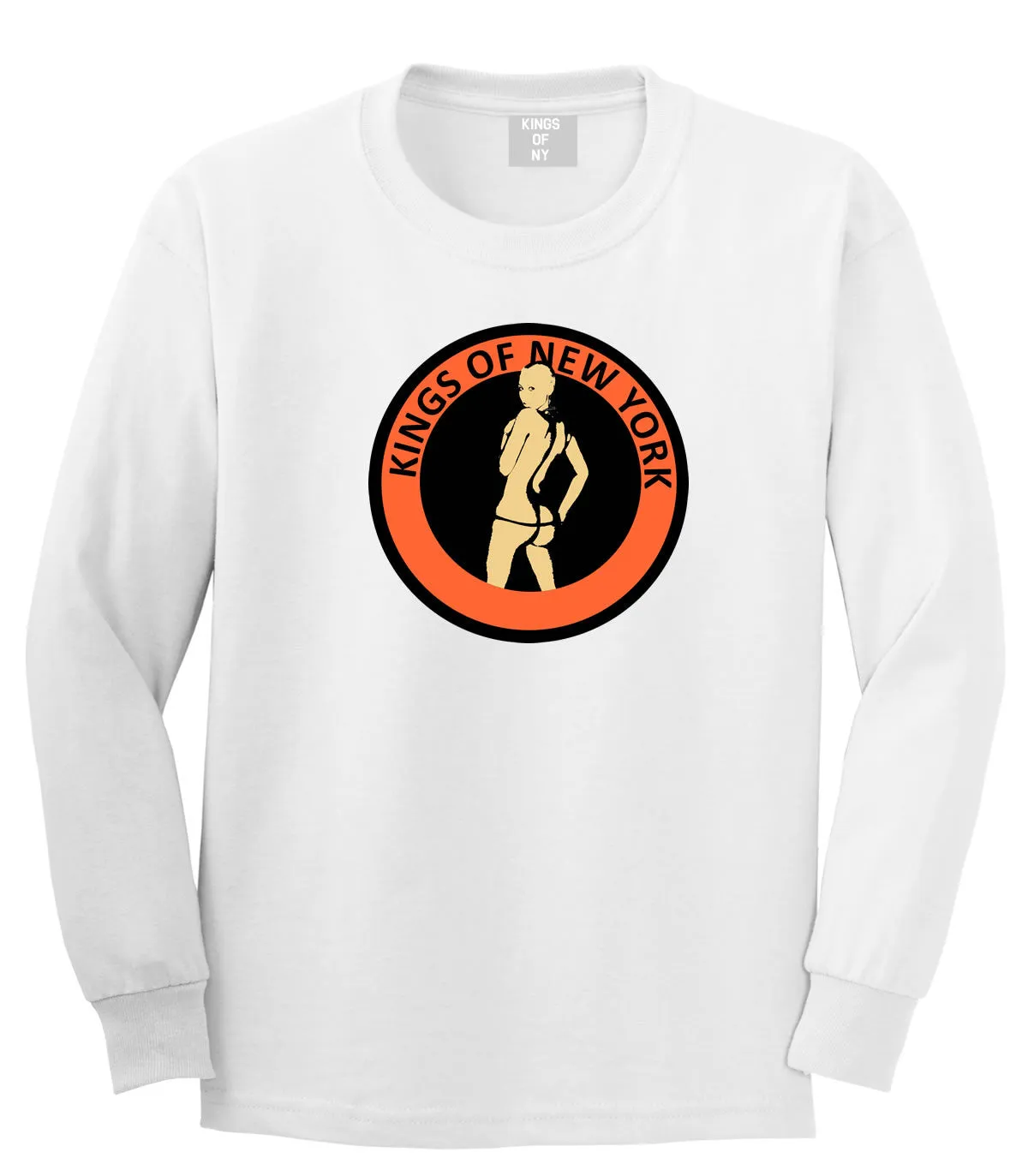 Amber Twerk Kings Of New York Logo Long Sleeve Boys Kids T-Shirt