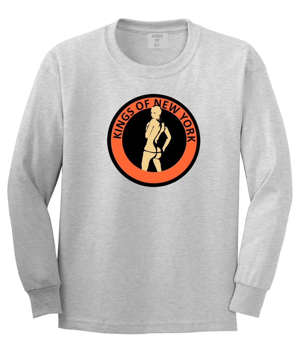 Amber Twerk Kings Of New York Logo Long Sleeve Boys Kids T-Shirt