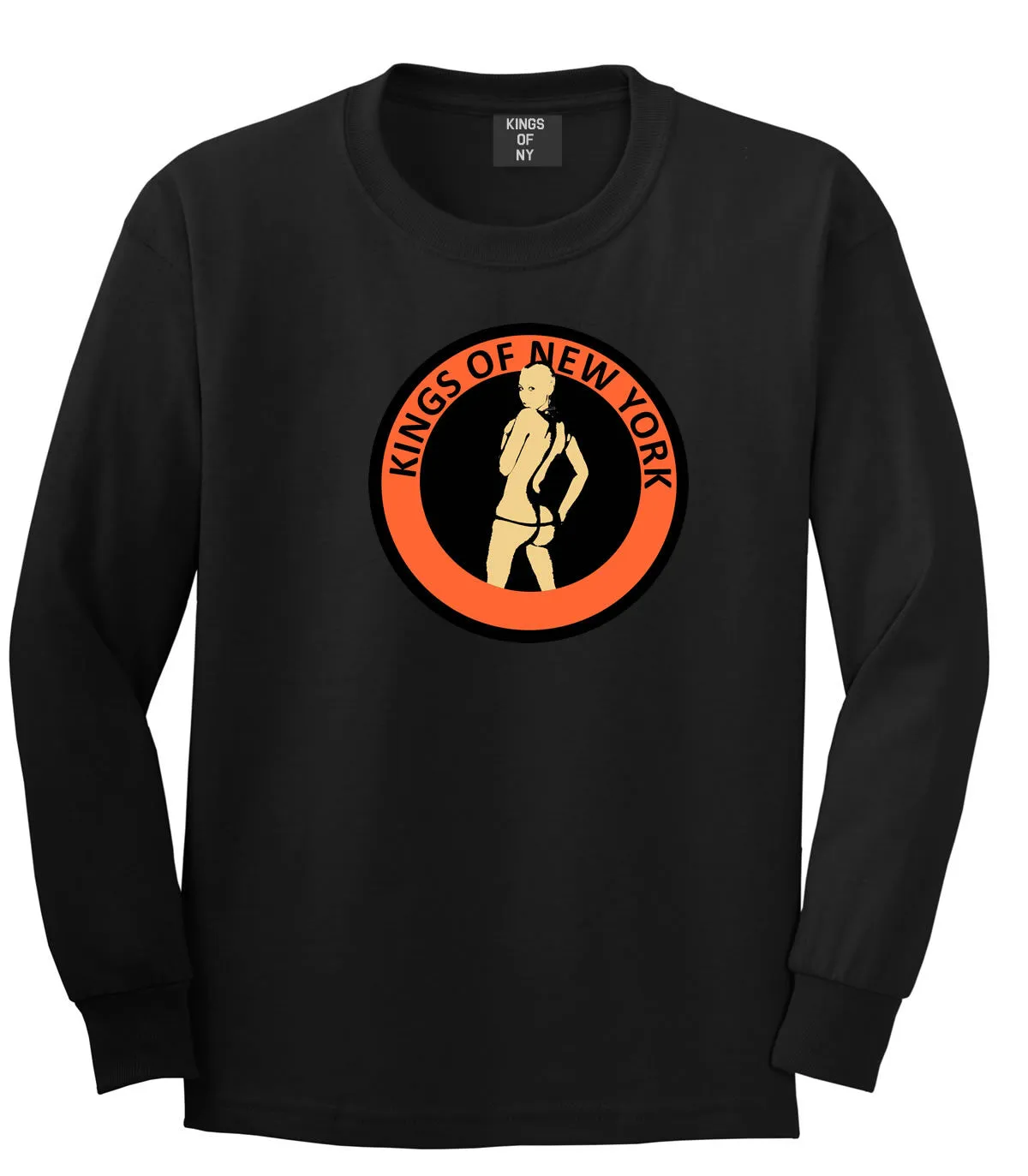 Amber Twerk Kings Of New York Logo Long Sleeve Boys Kids T-Shirt