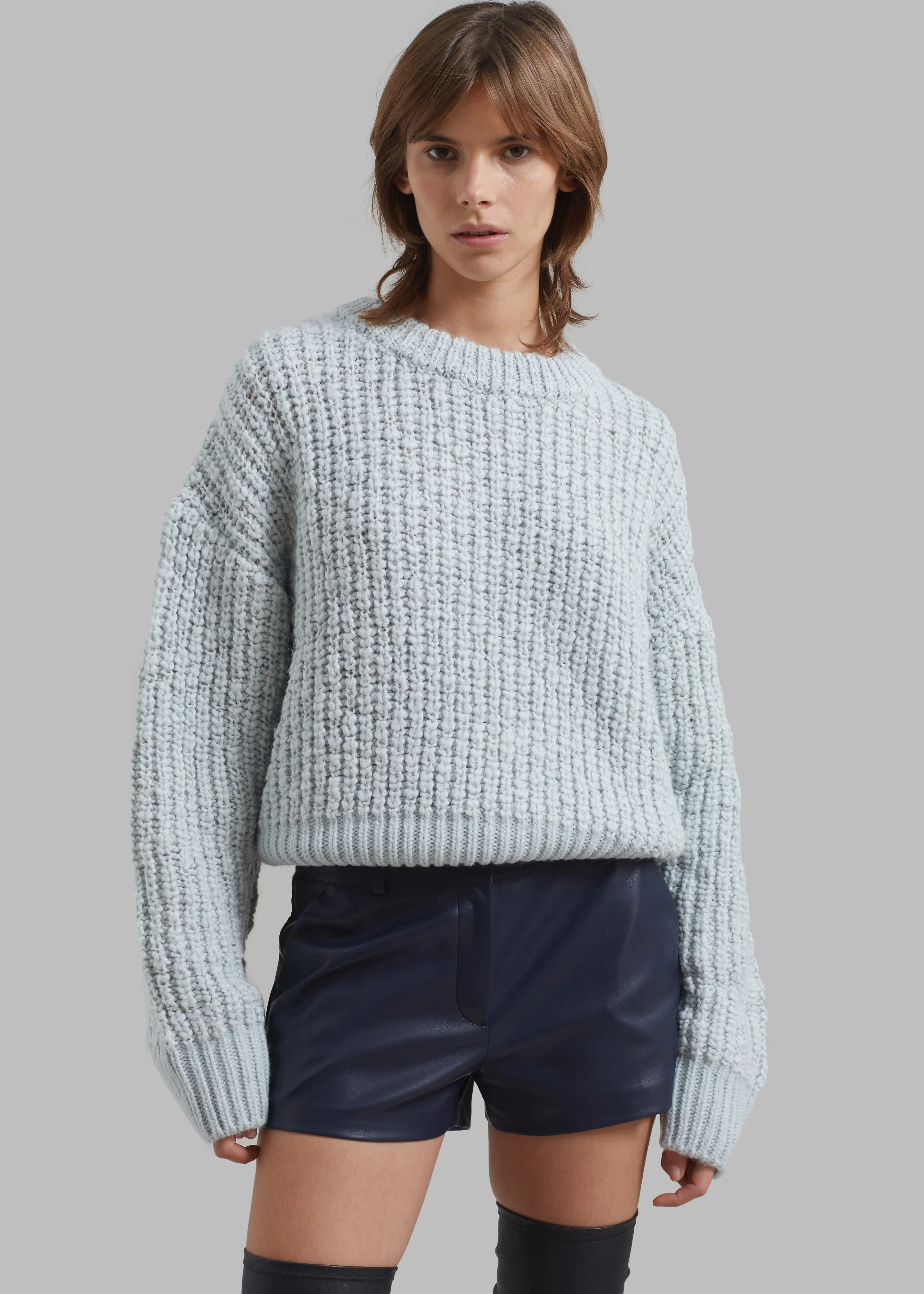 Amomento Round Neck Pullover - Mint