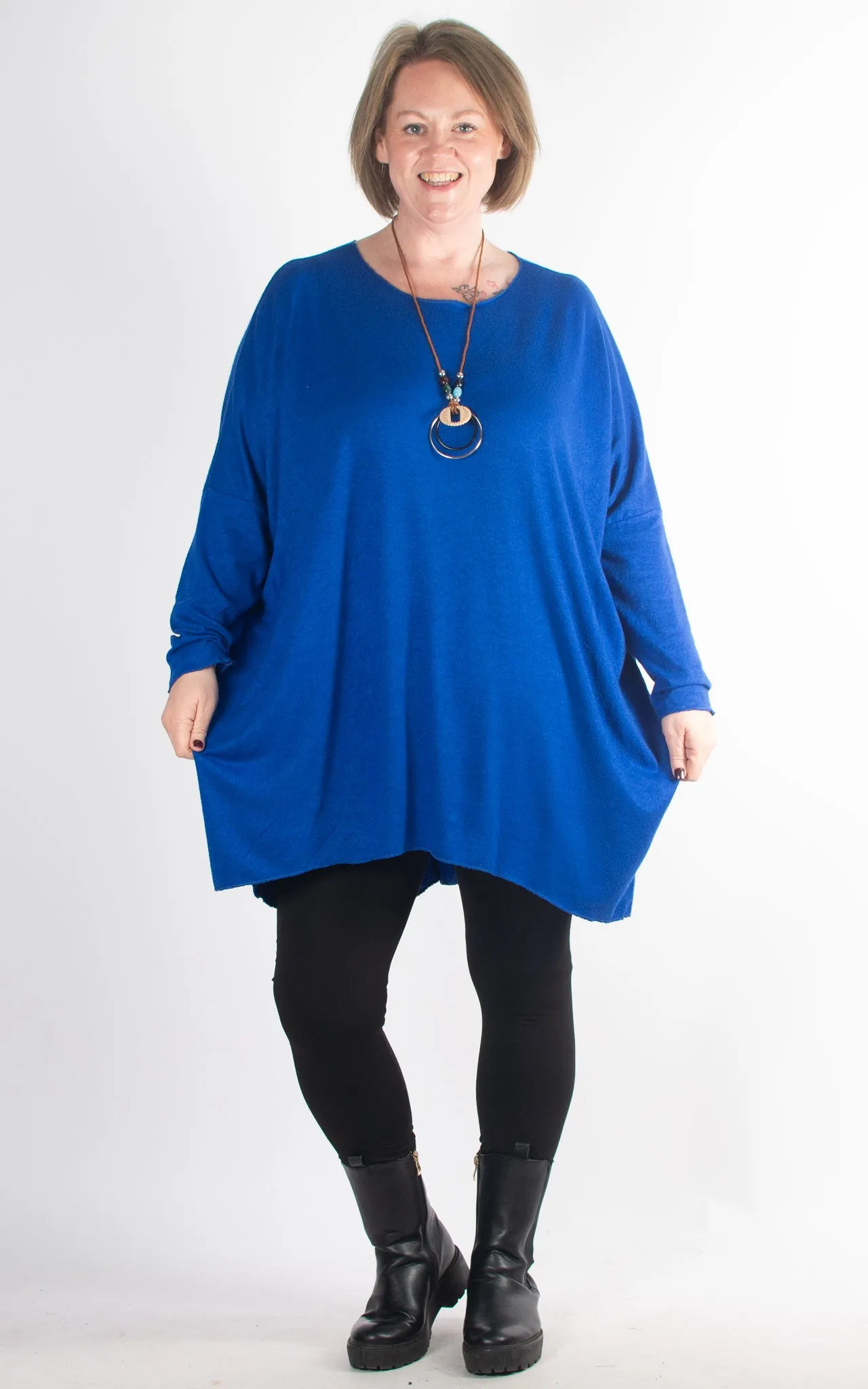 Amy Soft Knit Top | Cobalt