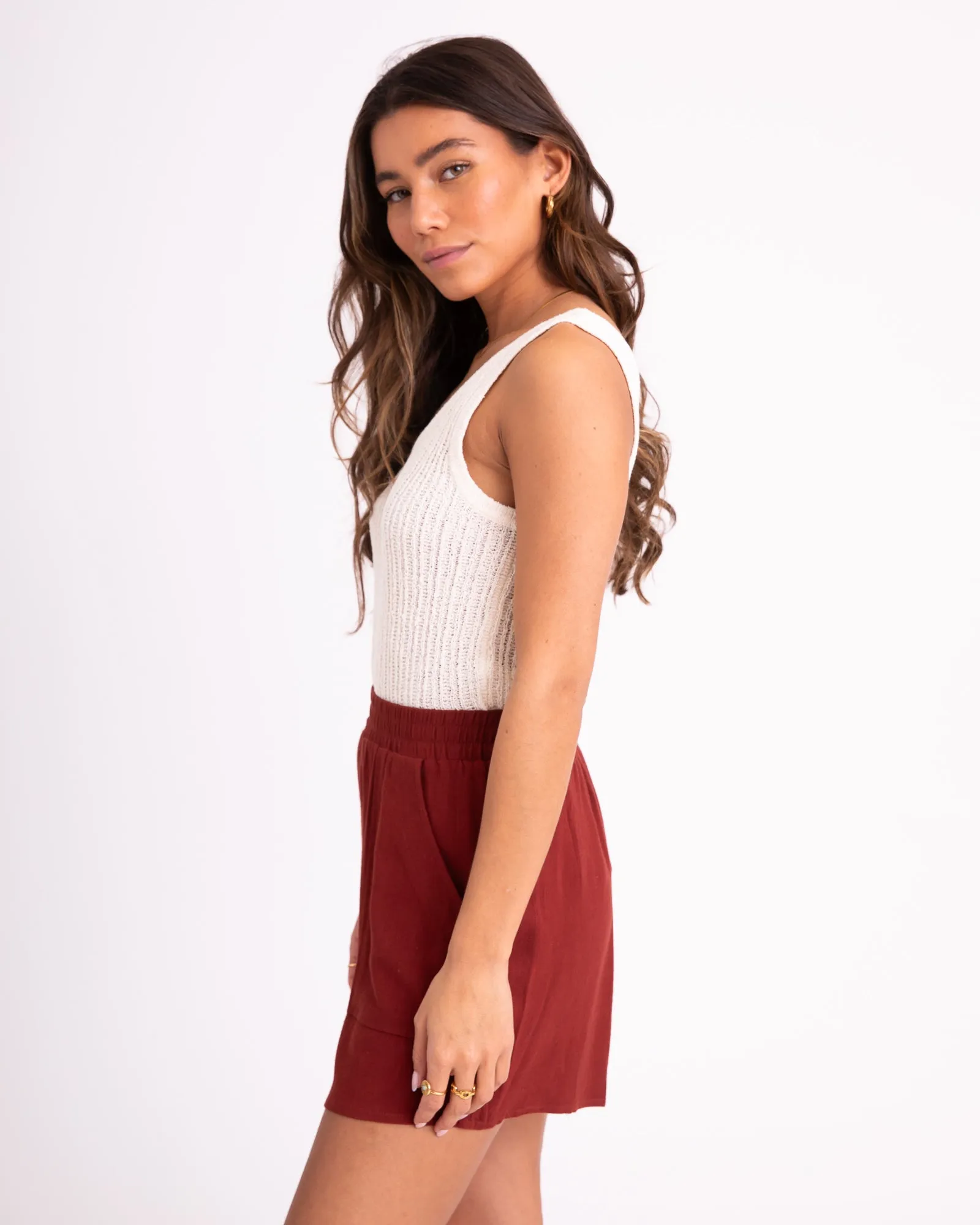 Ayla Knit Top Eggnog