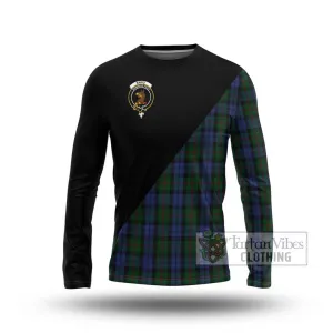 Baird Tartan Long Sleeve T-Shirt with Family Crest and Military Logo Style