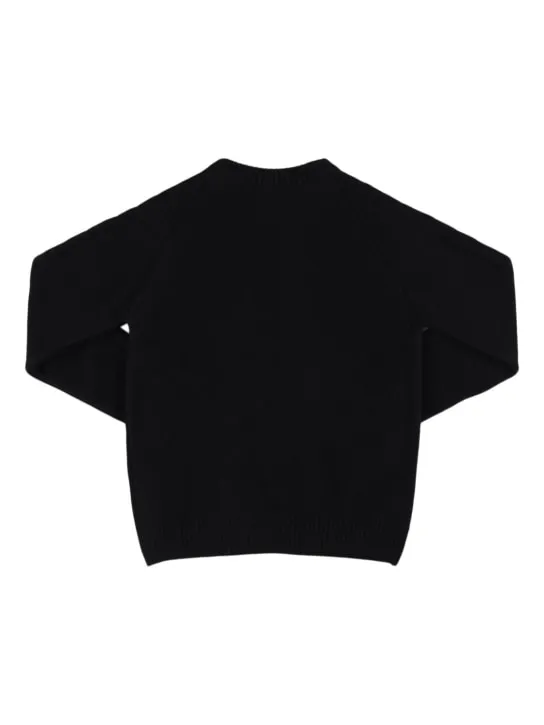 Balmain   Wool blend knit sweater w/ buttons 