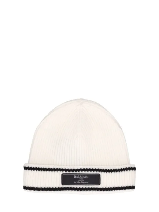 Balmain   Wool knit beanie 