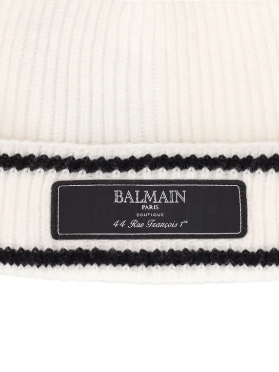 Balmain   Wool knit beanie 