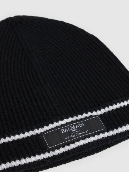 Balmain   Wool knit beanie 