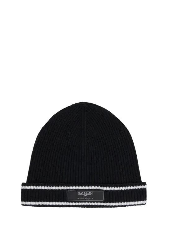 Balmain   Wool knit beanie 