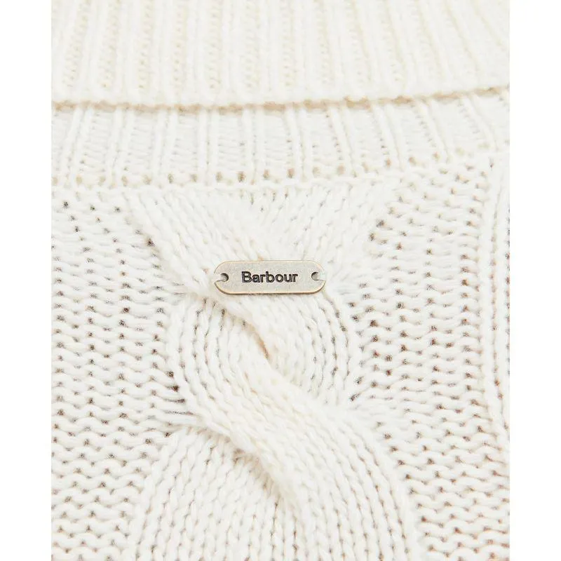 Barbour Pendula Ladies Roll Neck Knit - Cream