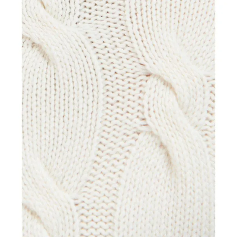 Barbour Pendula Ladies Roll Neck Knit - Cream