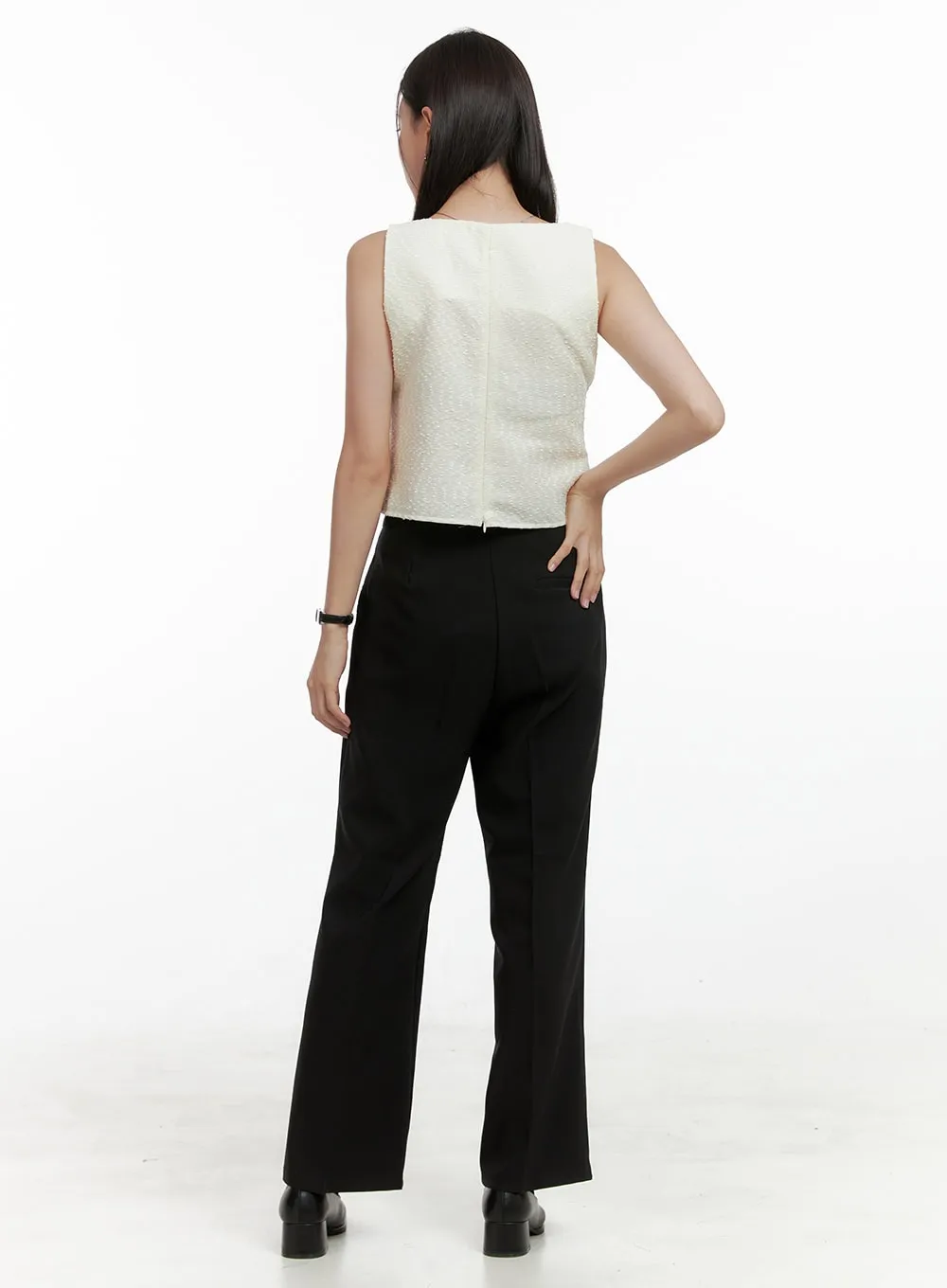 Basic Wide Tailored Pants OL411