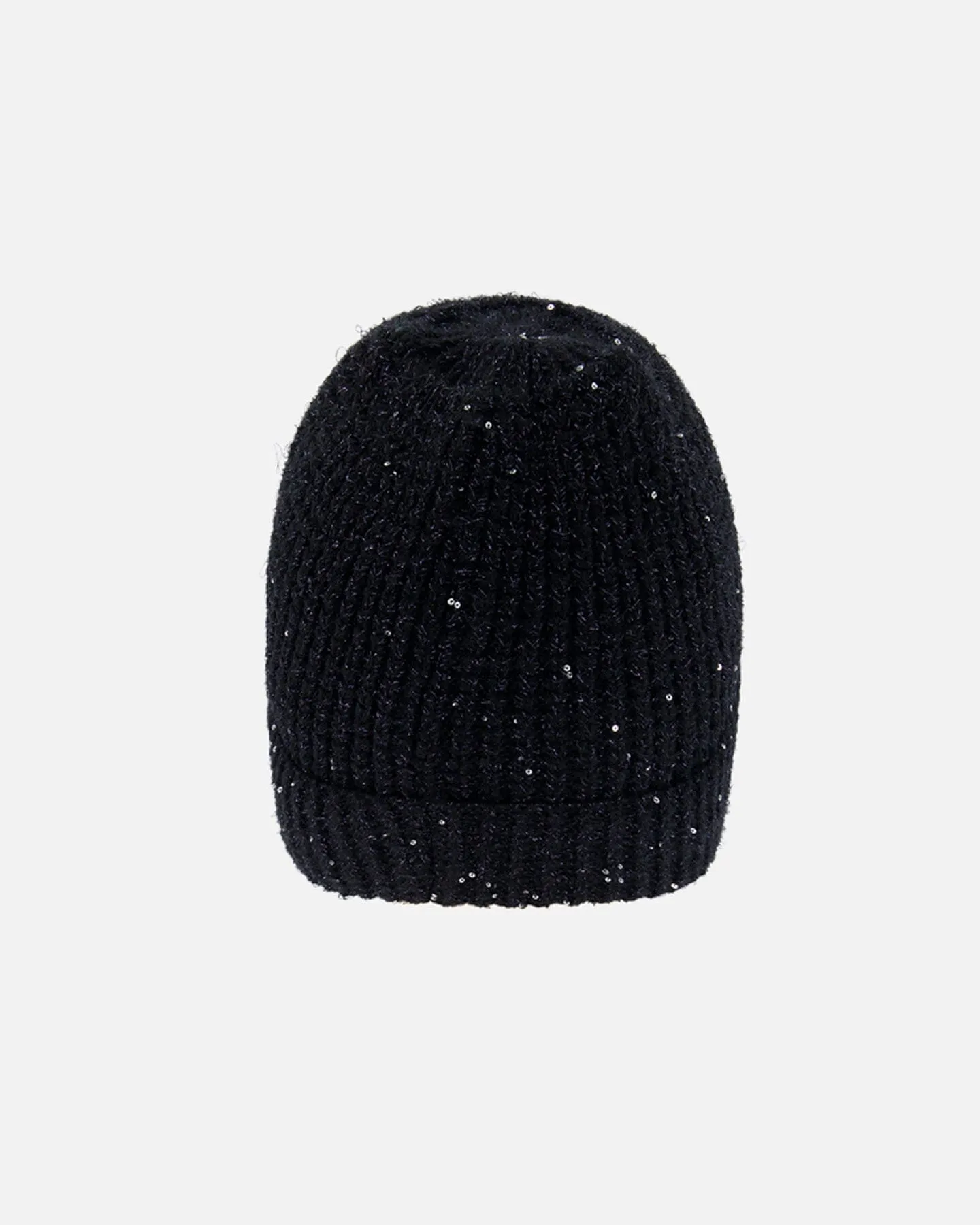 Black Sequined Knitted Hat