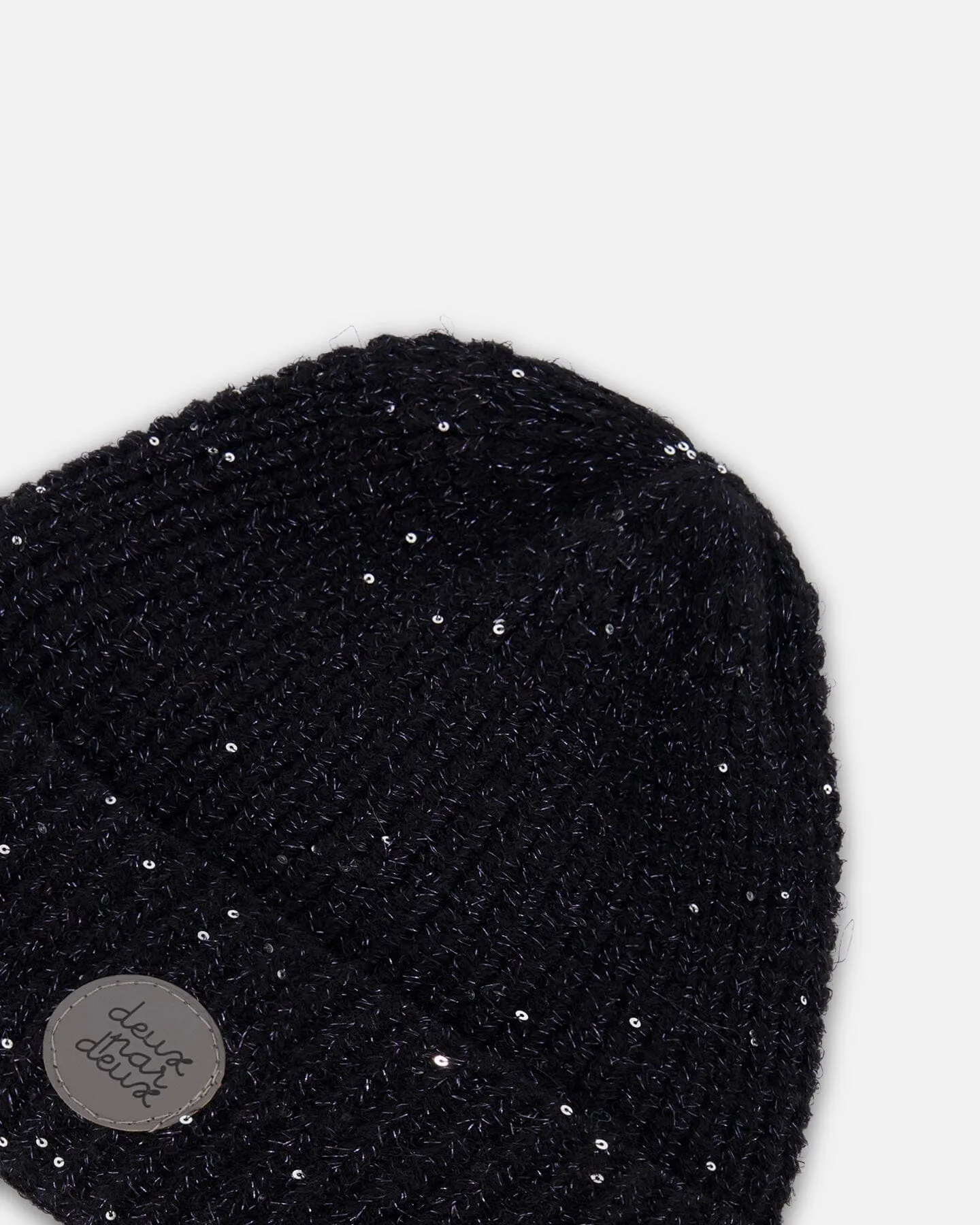 Black Sequined Knitted Hat