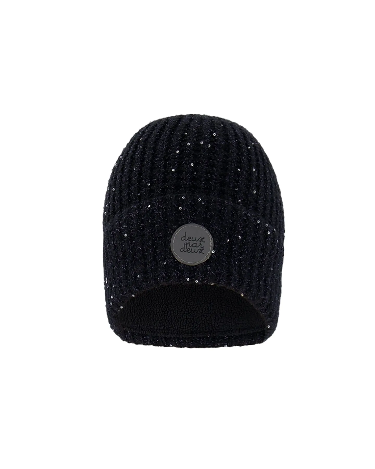 Black Sequined Knitted Hat