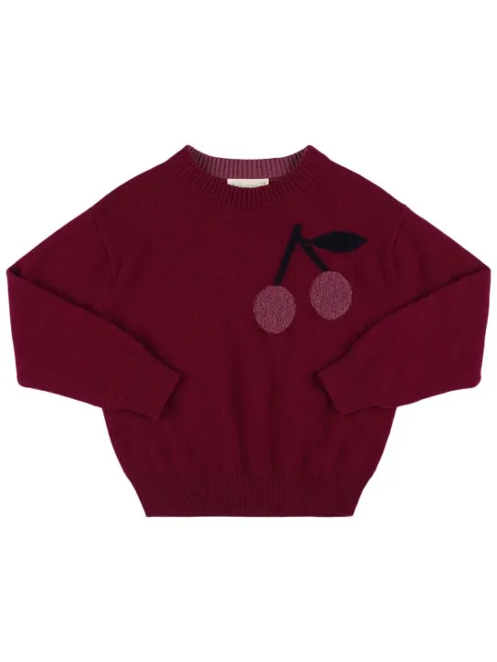 Bonpoint   Jacquard cashmere knit sweater 