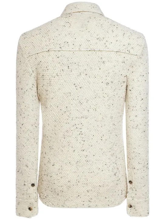 Bottega Veneta   Textured knit wool shirt 