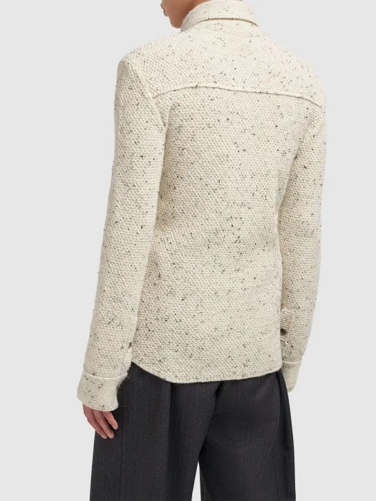 Bottega Veneta   Textured knit wool shirt 