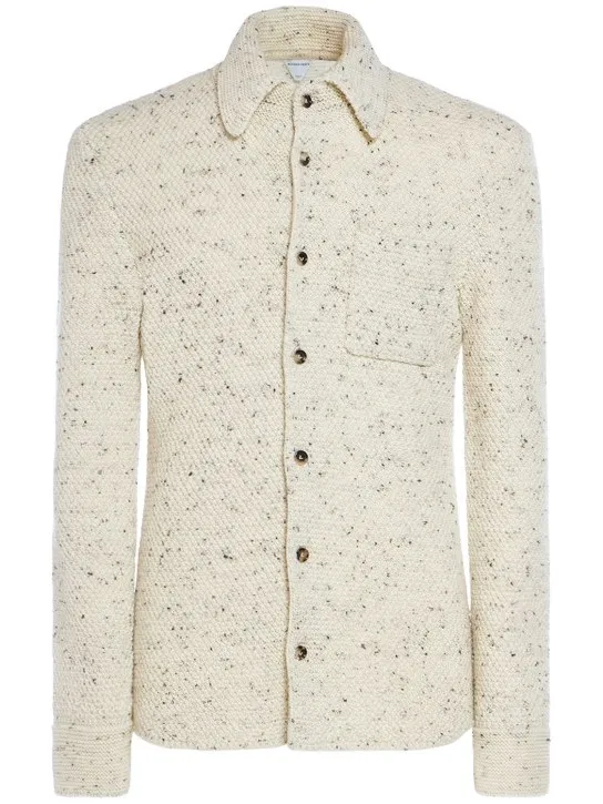 Bottega Veneta   Textured knit wool shirt 