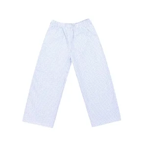 Boys Blue Windowpane  Pants