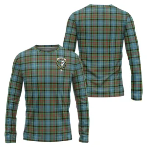 Brisbane Tartan Long Sleeve T-Shirt with Family Crest