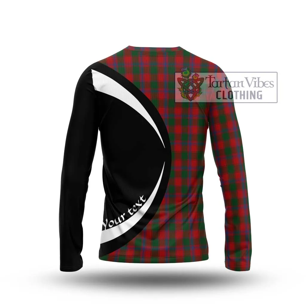 Bruce Old Tartan Long Sleeve T-Shirt with Family Crest Circle Style