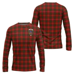 Bruce Tartan Long Sleeve T-Shirt with Family Crest