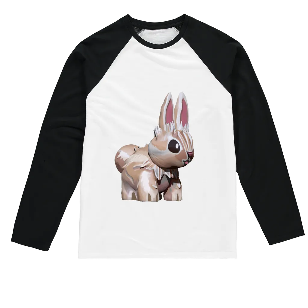 Bunny Sublimation Baseball Long Sleeve T-Shirt