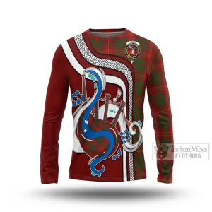 Burns Tartan Long Sleeve T-Shirt with Epic Bagpipe Style