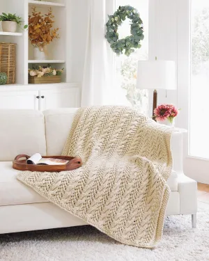 Cables and Lace Afghan