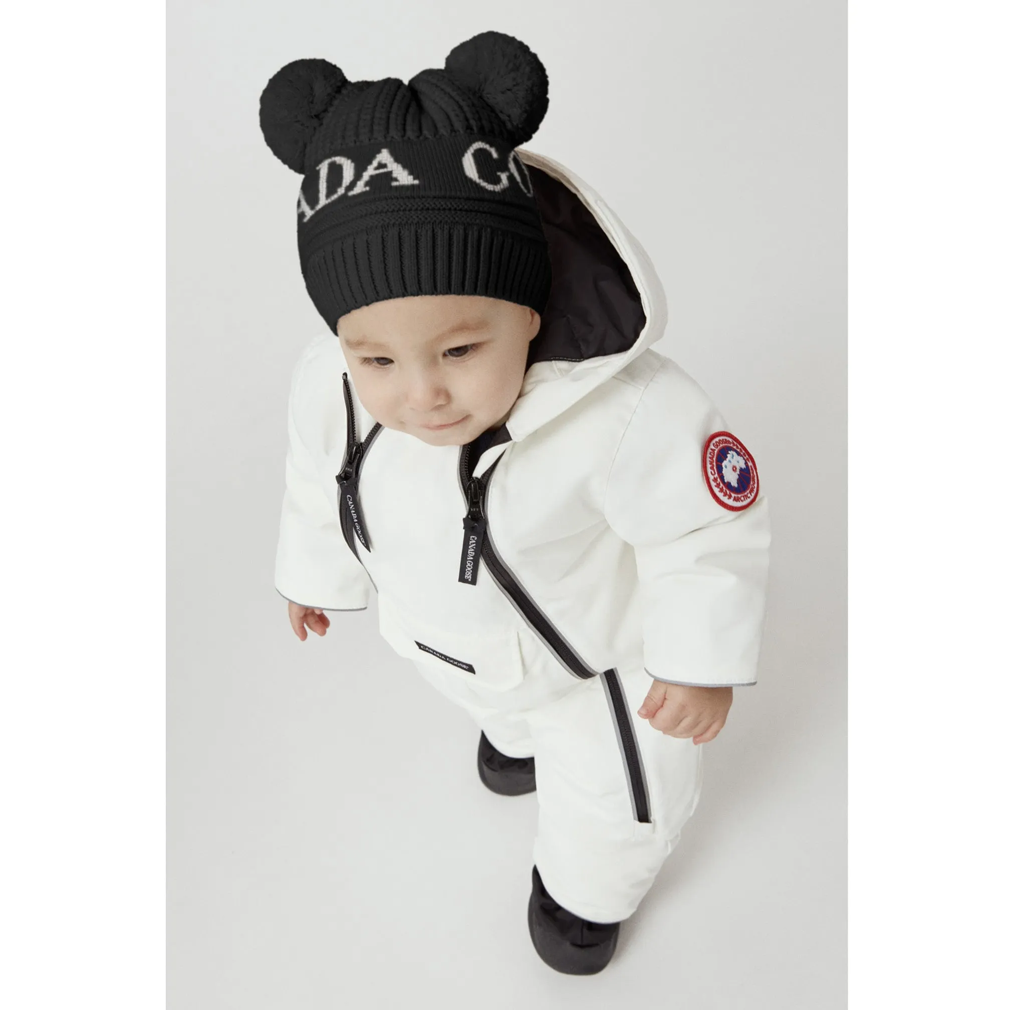 Canada Goose Baby Double Pom Hat Black