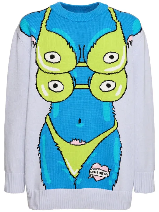 Charles Jeffrey LOVERBOY   Cotton knit sweater 