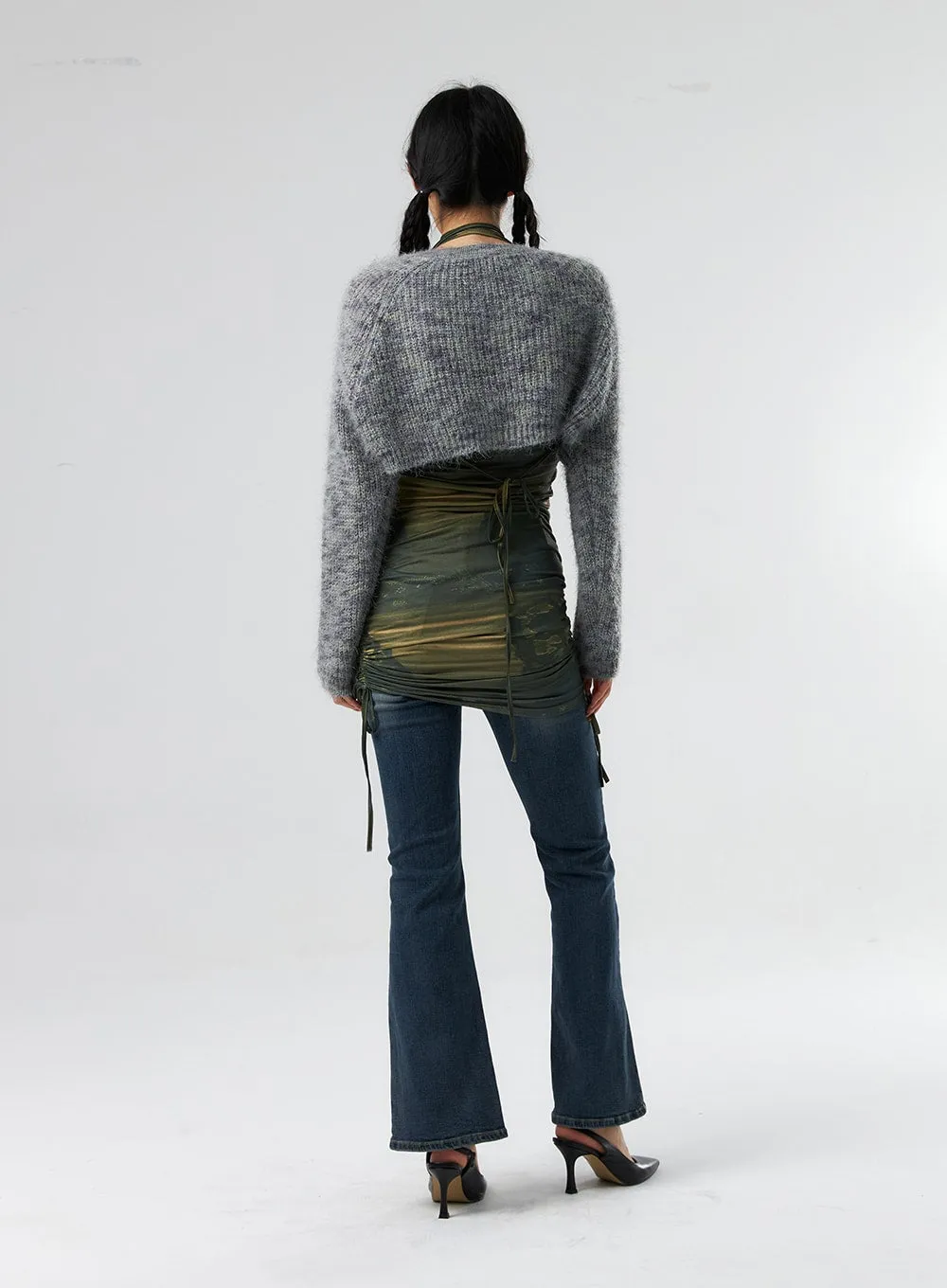 Chunky Knit Bolero IS327