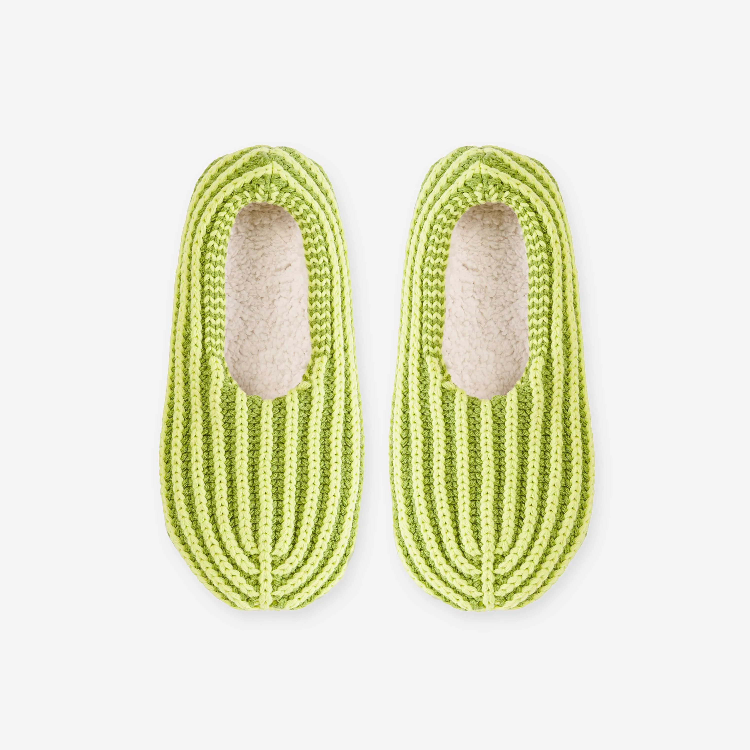 Chunky Rib Knit Slippers