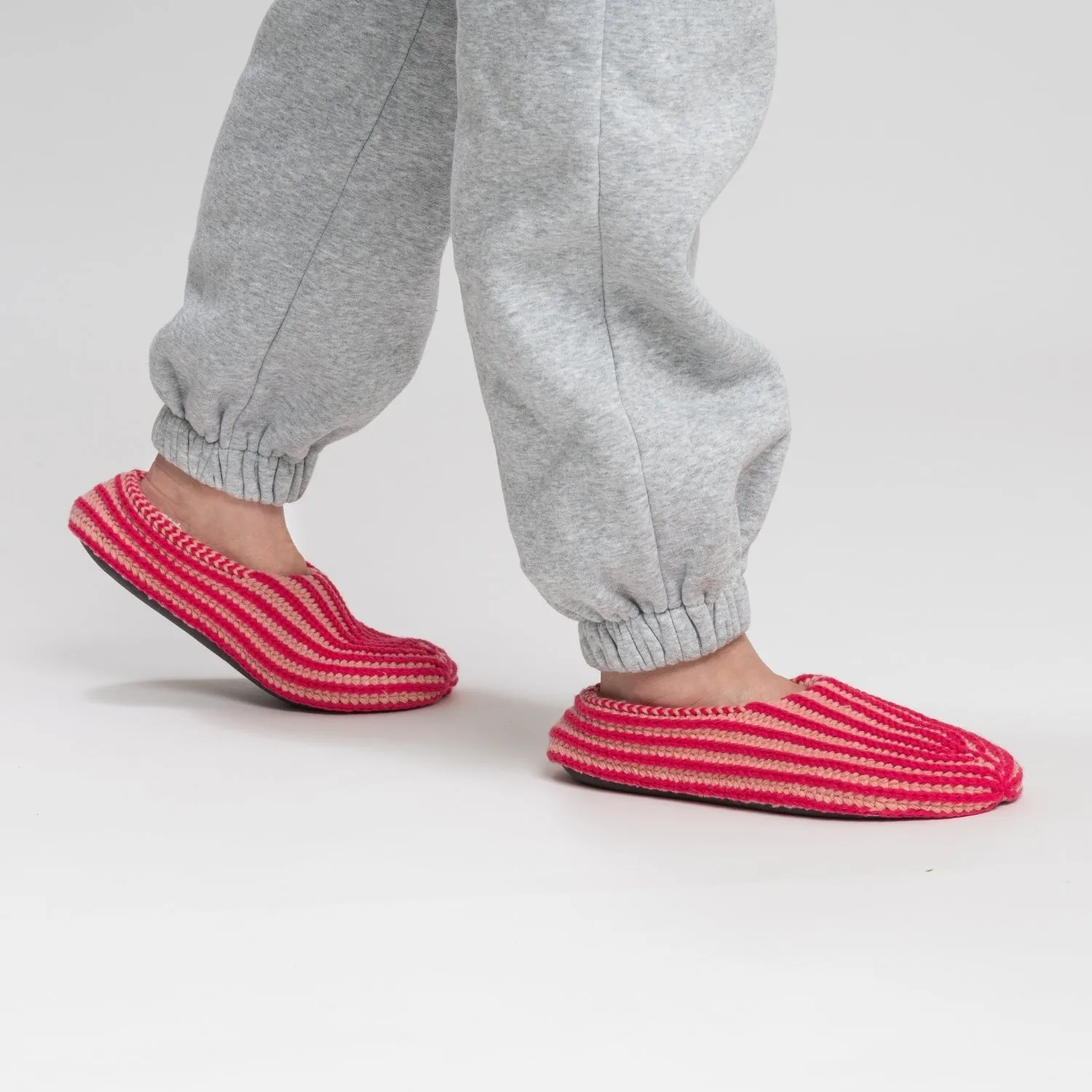 Chunky Rib Knit Slippers