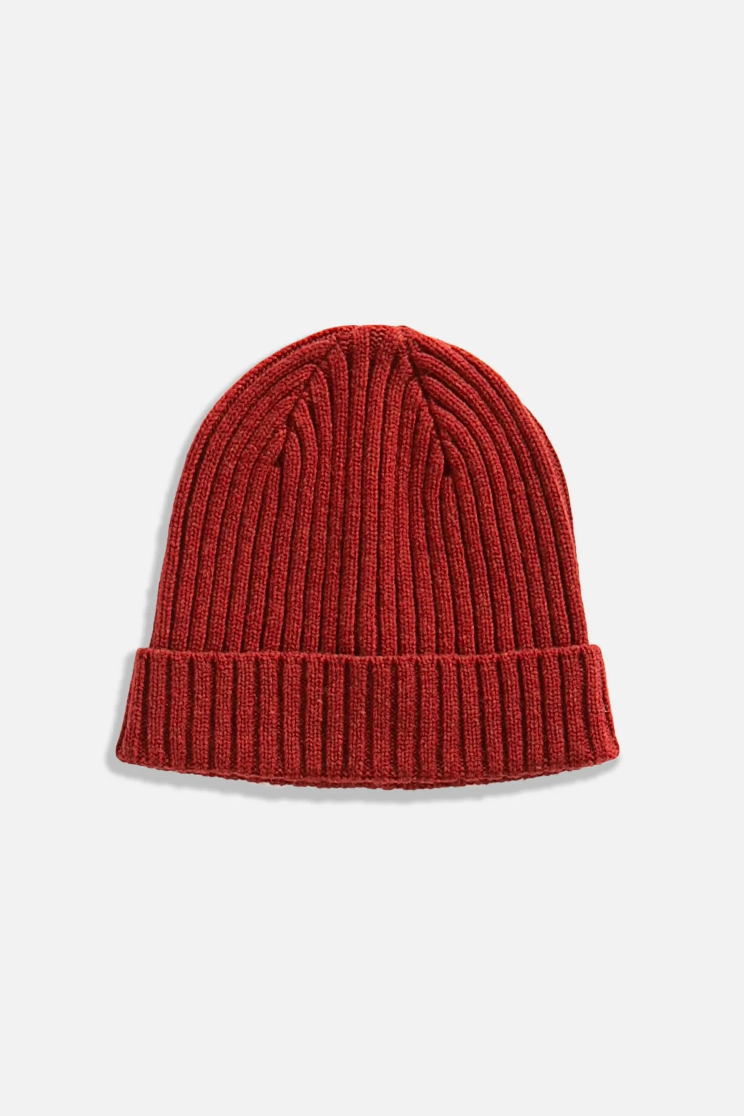 Chunky Ribbed Beanie / Red