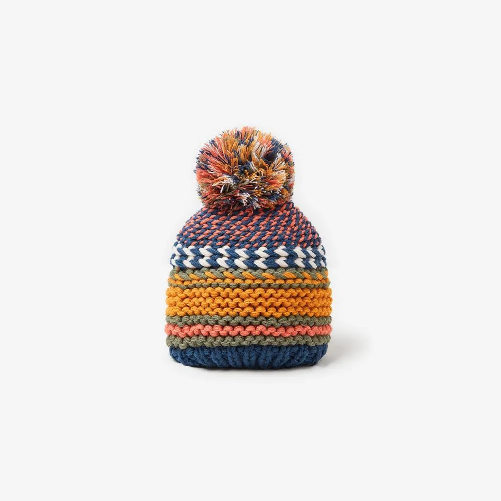 Colorful chunky knit hat