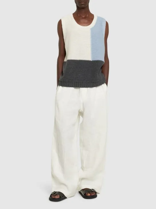 Commas   Color block wool blend knit vest 