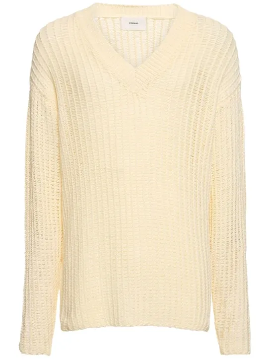 Commas   Relaxed fit V-neck knit sweater 