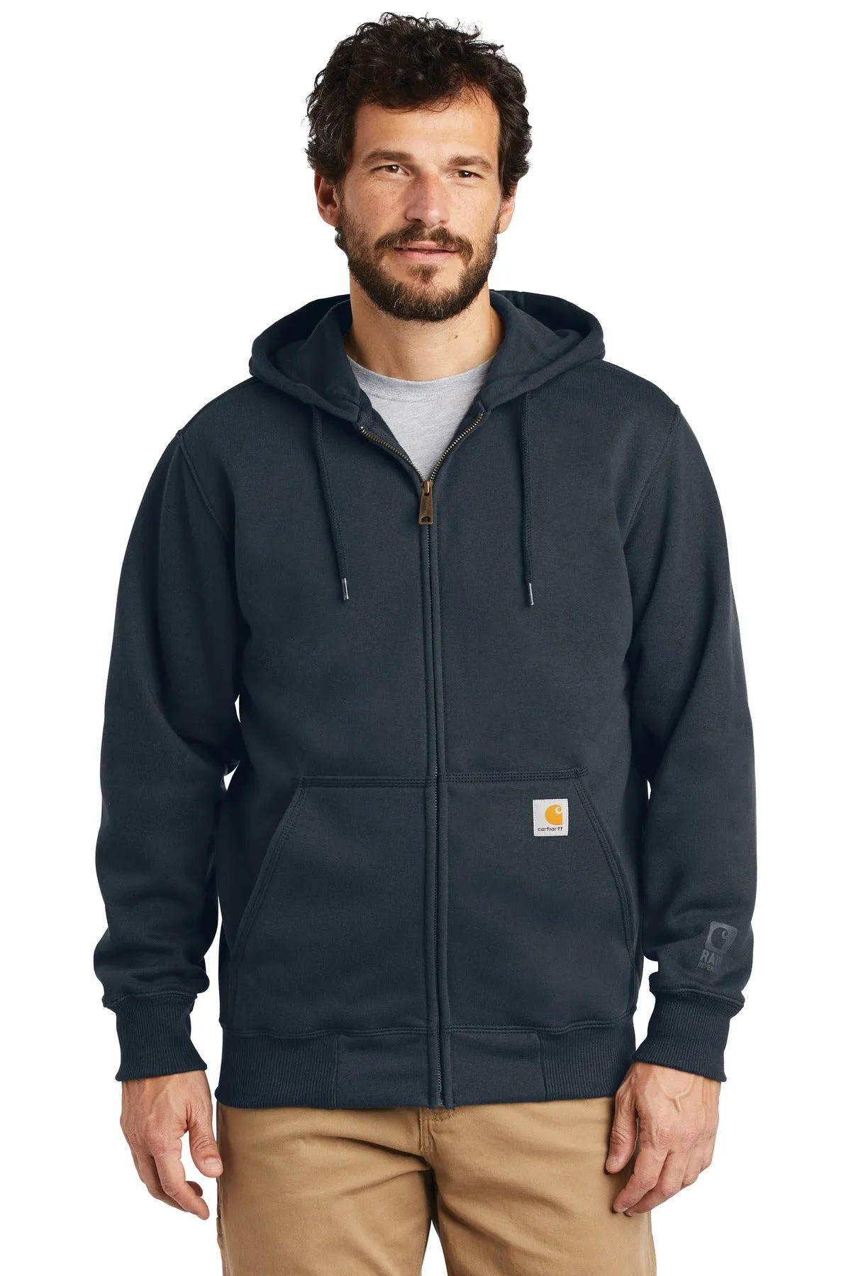 Custom Embroidered - Carhartt ® Rain Defender ® Paxton Heavyweight Hooded Zip-Front Sweatshirt. CT100614