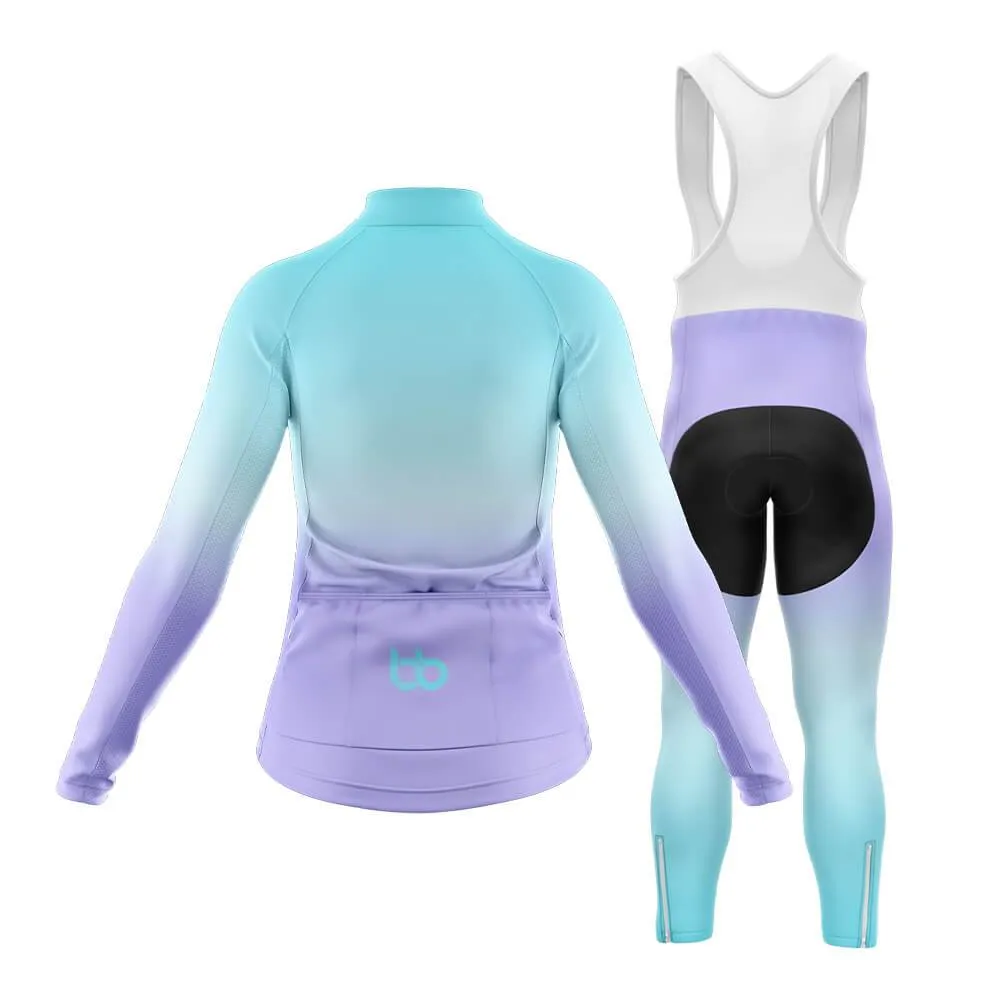 Cyan-Violet Gradient Club Cycling Kit