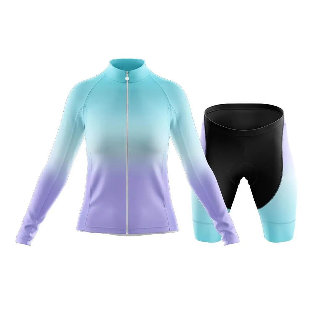 Cyan-Violet Gradient Club Cycling Kit