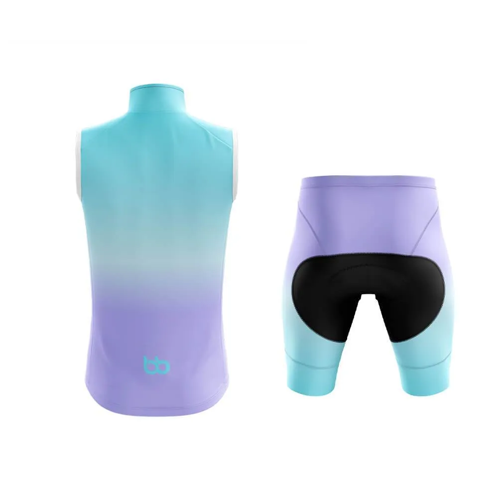 Cyan-Violet Gradient Club Cycling Kit