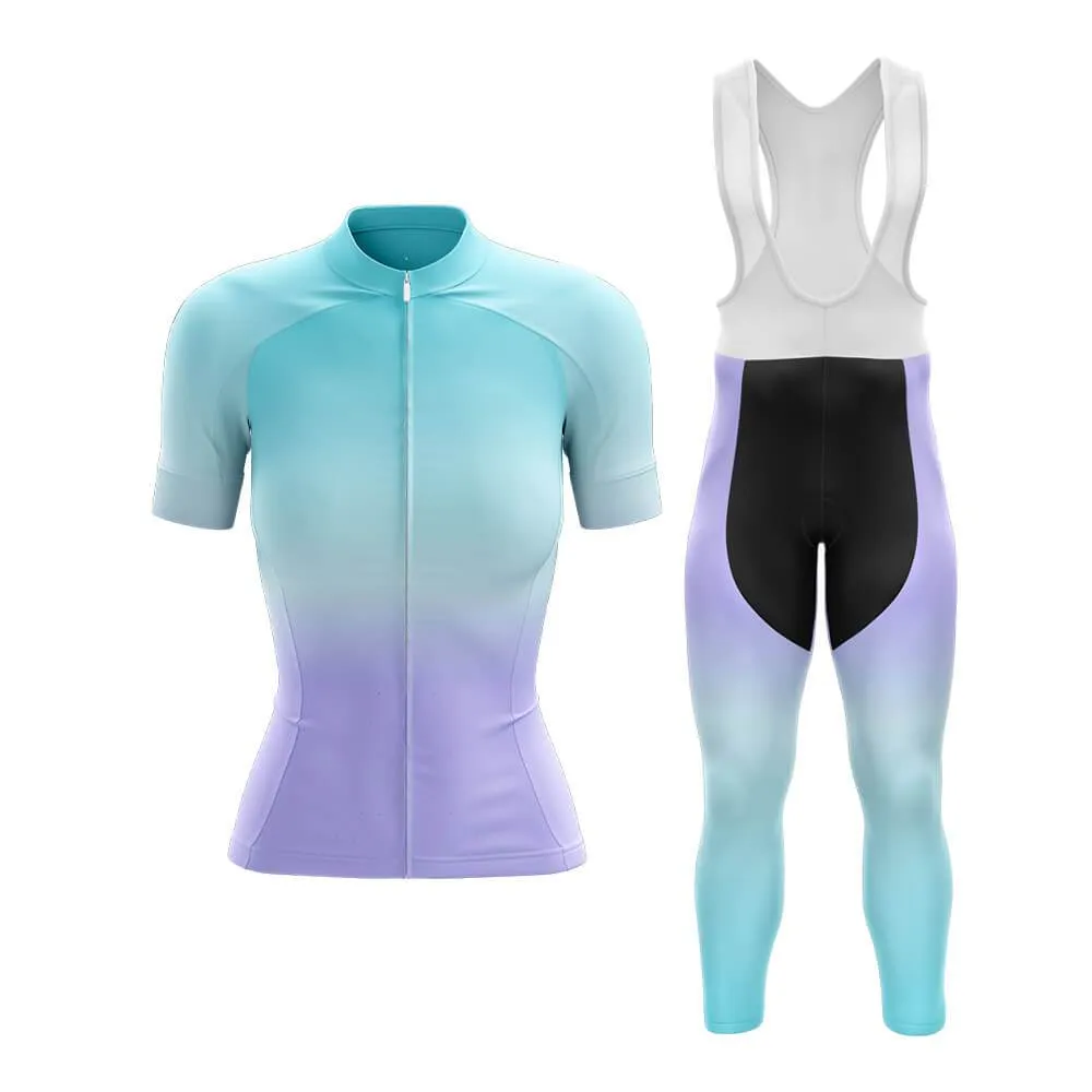 Cyan-Violet Gradient Club Cycling Kit