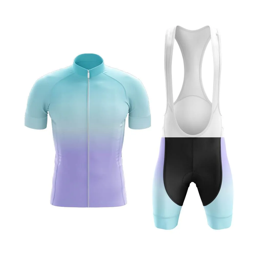 Cyan-Violet Gradient Club Cycling Kit