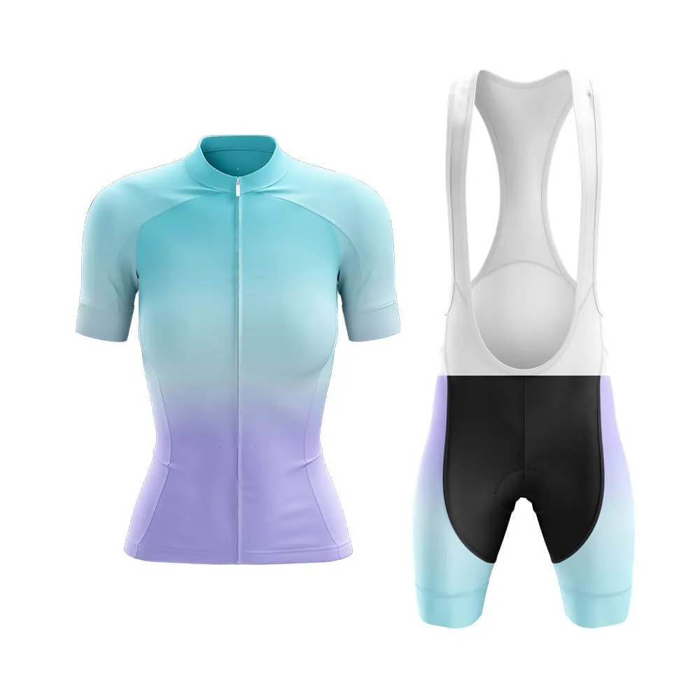 Cyan-Violet Gradient Club Cycling Kit