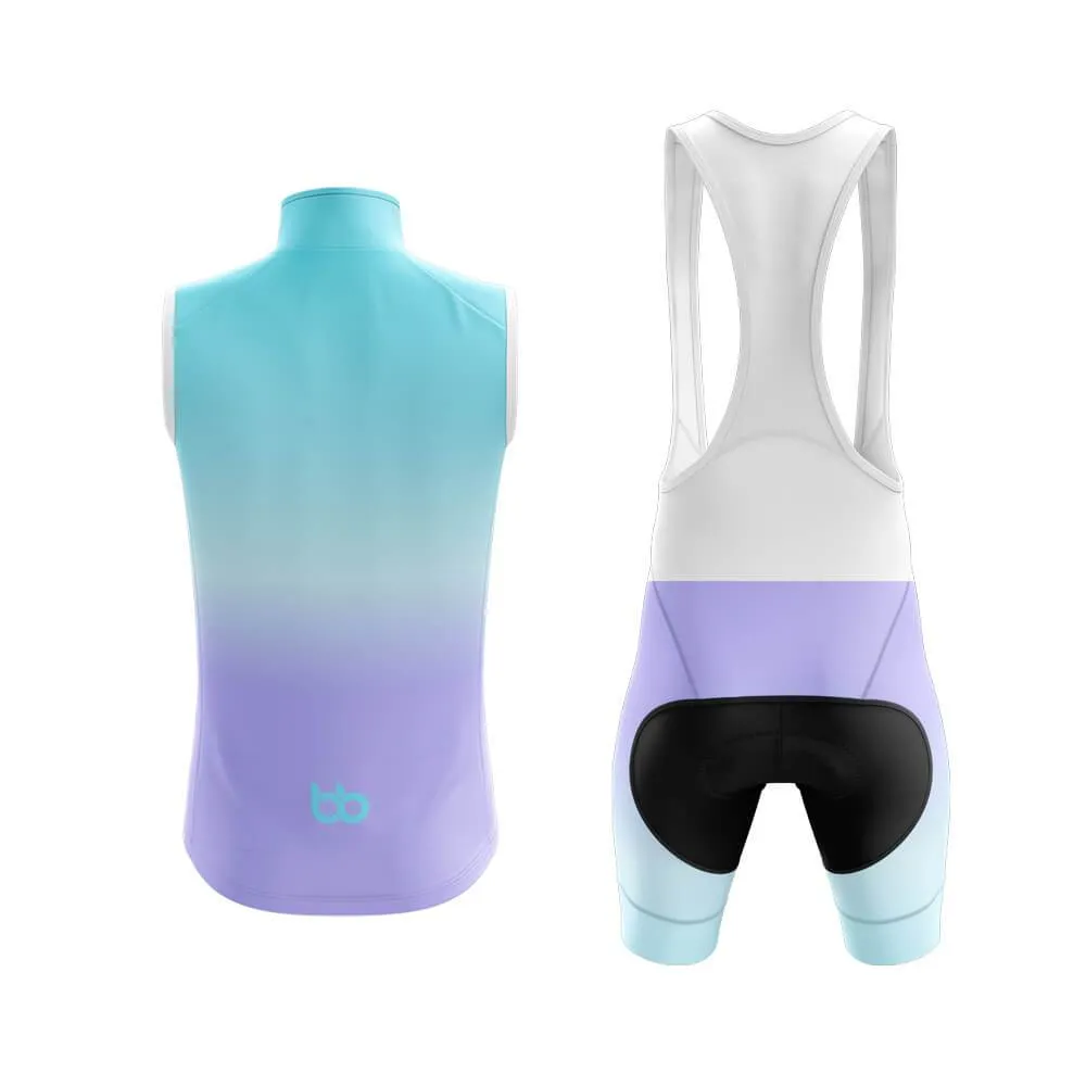 Cyan-Violet Gradient Club Cycling Kit