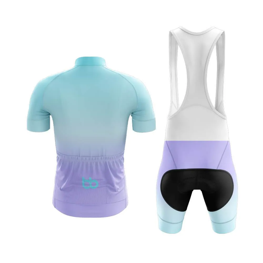 Cyan-Violet Gradient Club Cycling Kit