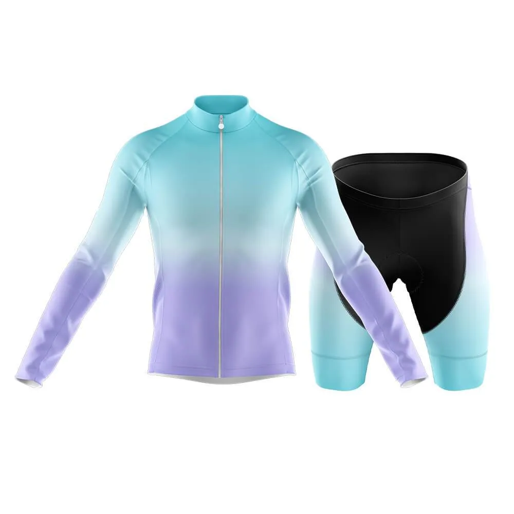 Cyan-Violet Gradient Club Cycling Kit