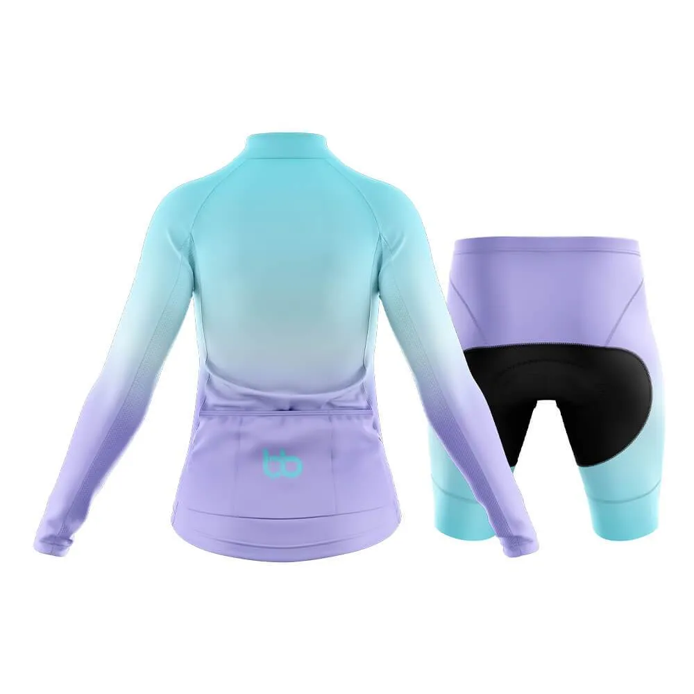 Cyan-Violet Gradient Club Cycling Kit